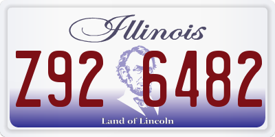 IL license plate Z926482
