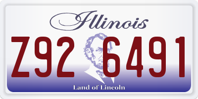IL license plate Z926491