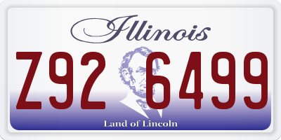 IL license plate Z926499