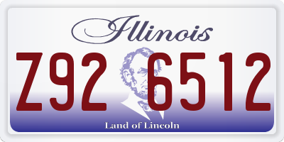 IL license plate Z926512