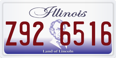 IL license plate Z926516