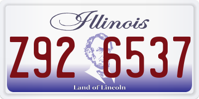IL license plate Z926537