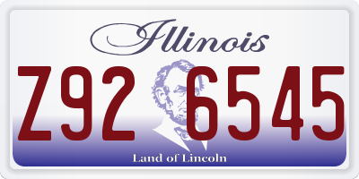 IL license plate Z926545