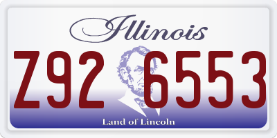 IL license plate Z926553