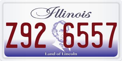 IL license plate Z926557