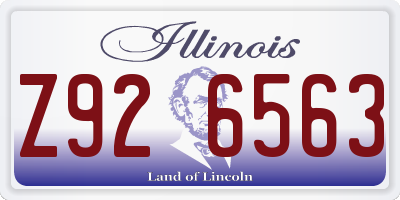 IL license plate Z926563