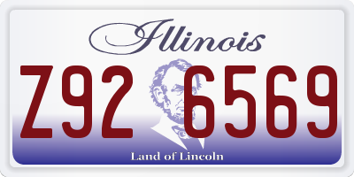 IL license plate Z926569