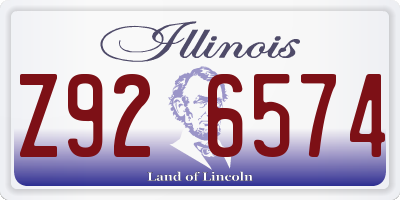 IL license plate Z926574