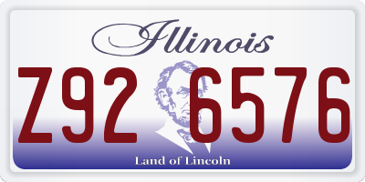 IL license plate Z926576