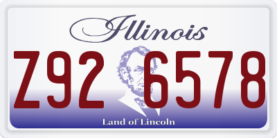 IL license plate Z926578