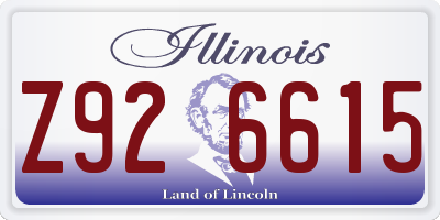 IL license plate Z926615