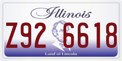 IL license plate Z926618