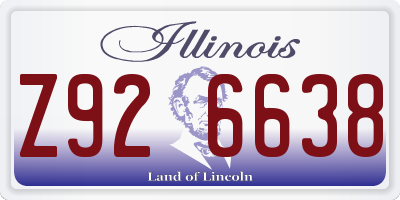 IL license plate Z926638