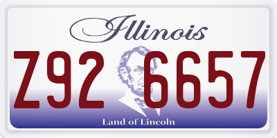 IL license plate Z926657