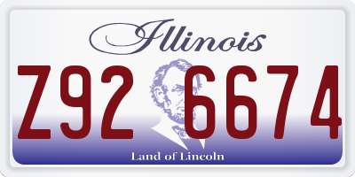 IL license plate Z926674