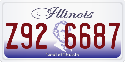 IL license plate Z926687