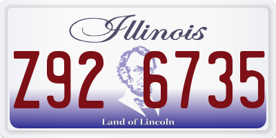 IL license plate Z926735