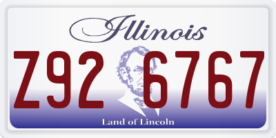 IL license plate Z926767
