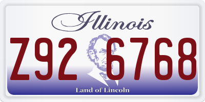 IL license plate Z926768