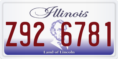 IL license plate Z926781