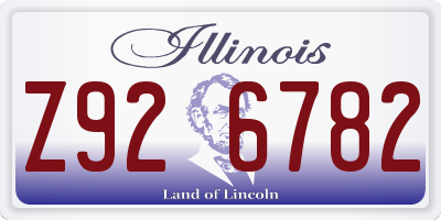 IL license plate Z926782