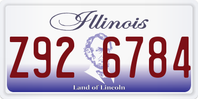 IL license plate Z926784