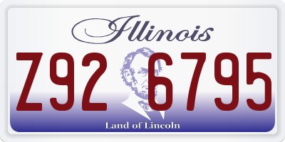IL license plate Z926795