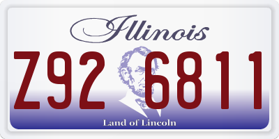 IL license plate Z926811