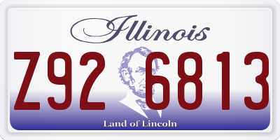 IL license plate Z926813