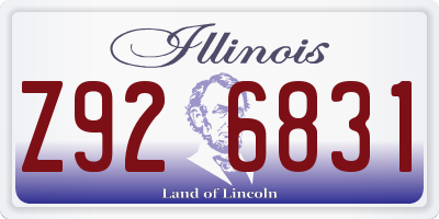 IL license plate Z926831
