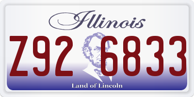 IL license plate Z926833