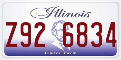 IL license plate Z926834