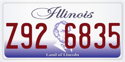 IL license plate Z926835
