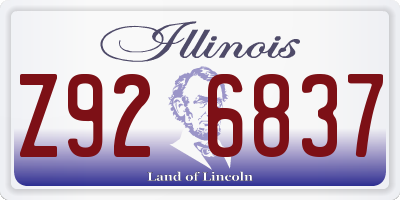 IL license plate Z926837