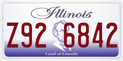 IL license plate Z926842