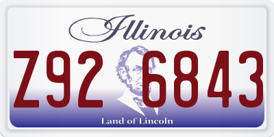 IL license plate Z926843