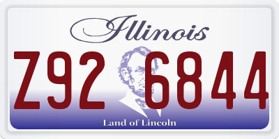 IL license plate Z926844