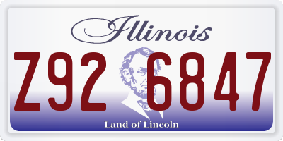 IL license plate Z926847