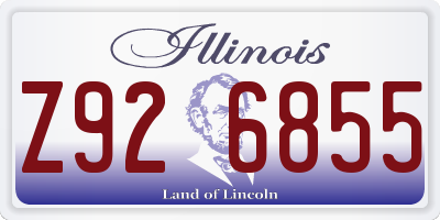 IL license plate Z926855
