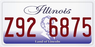 IL license plate Z926875