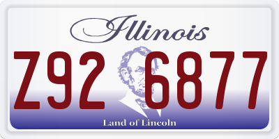 IL license plate Z926877