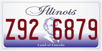 IL license plate Z926879