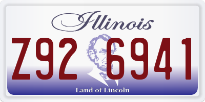 IL license plate Z926941