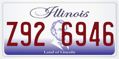 IL license plate Z926946