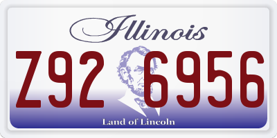 IL license plate Z926956