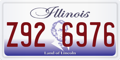 IL license plate Z926976