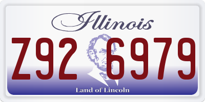 IL license plate Z926979
