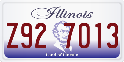 IL license plate Z927013