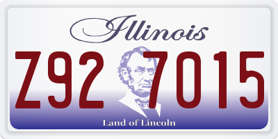 IL license plate Z927015