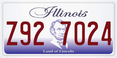 IL license plate Z927024